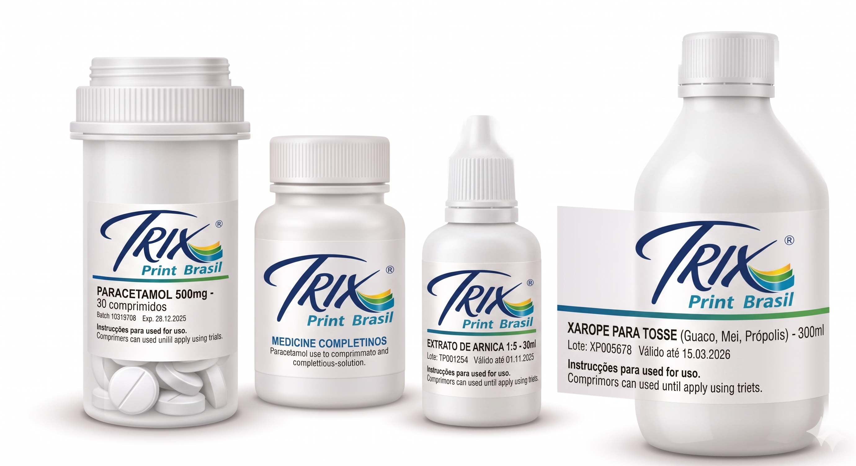 Rótulos para produtos farmacêuticos e saúde