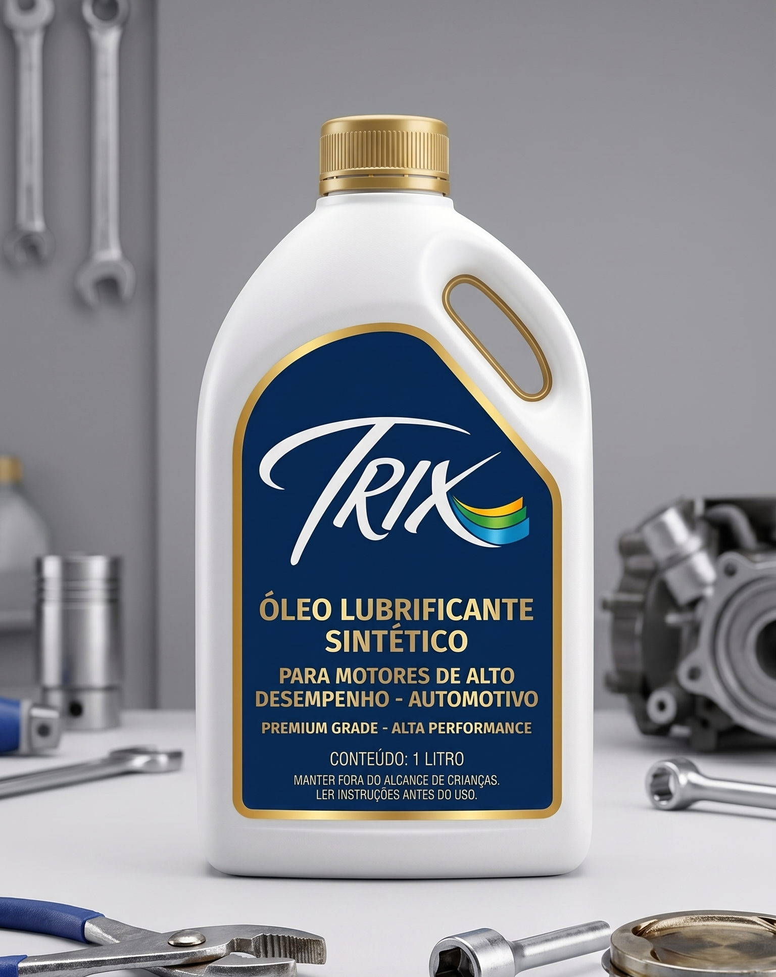Rótulo para óleo lubrificante